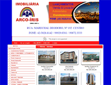 Tablet Screenshot of imobiliariaarcoiris.com.br